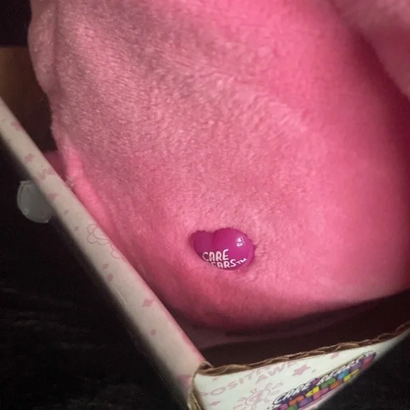 Care Bears Unlock the Magic Pink Rainbow Cheer Bear soft pink teddy bear - Picture 6 of 7